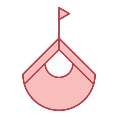 Çizgi film simgesinin vektör çizimi