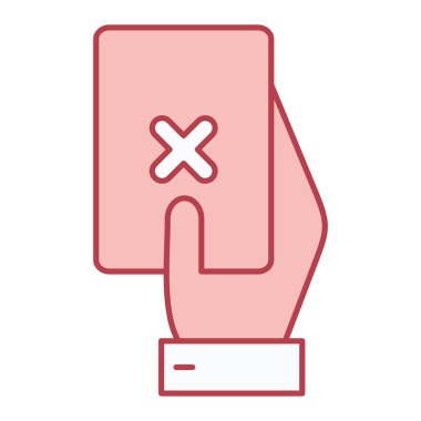 Tıbbi bir ikona sahip akıllı telefonu tutmak. Web için yıldız vektör simgelerinin özet çizimi