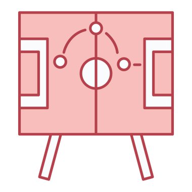 Bir futbol simgesinin vektör illüstrasyonu