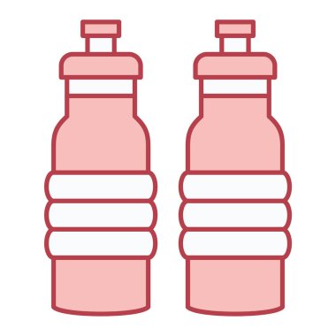 Şişe simgesi. Web için su içeceği vektör simgelerinin basit çizimi