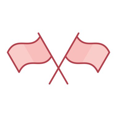 bayrak ikonu vektör illüstrasyonu