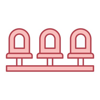 Havaalanı simgesinin vektör illüstrasyonu