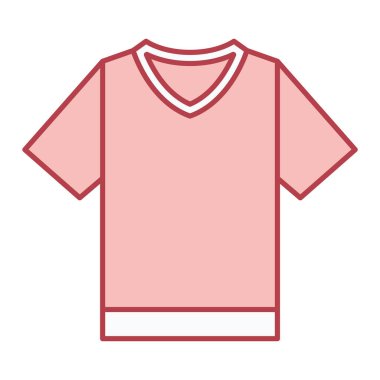 Gömlek ikonu. Giysi vektör logosunun ana hatları.