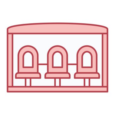 ev binası baca simgesi vektör illüstrasyon tasarımı