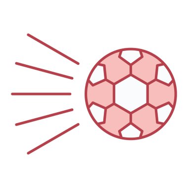 futbol topu ikonu vektör illüstrasyonu