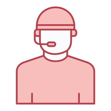 avatar işçisi simge vektör illüstrasyon tasarımı