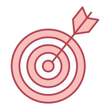 ok simgesi vektör illüstrasyon tasarımı olan hedef