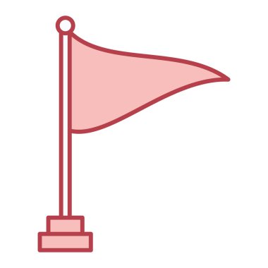 Bayrak simgesi. Vektör illüstrasyonu