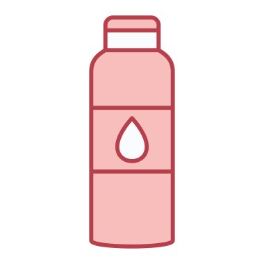 Su şişesi ikonu. İçki kavanozu vektör tasarımının basit bir gösterimi. izole edilmiş dış hat ögesi.