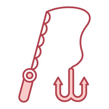 İngiliz anahtarı ve oklu kanca simgesinin çizimi