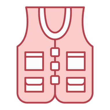 Yelek. Web simgesi basit illüstrasyon