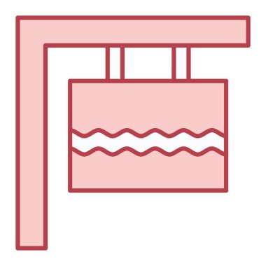 yüzme havuzu ikonu vektör illüstrasyonu