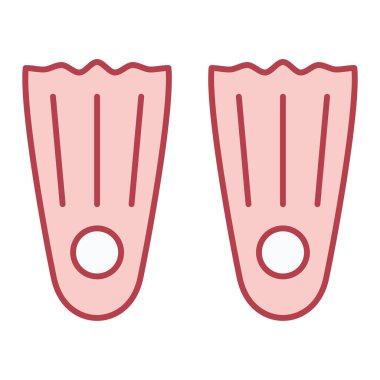 Yüzme palet simgesi. Vektör çizim