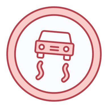 Araba aküsü simgesi. Web için basit otomatik araç vektör simgeleri çizimi