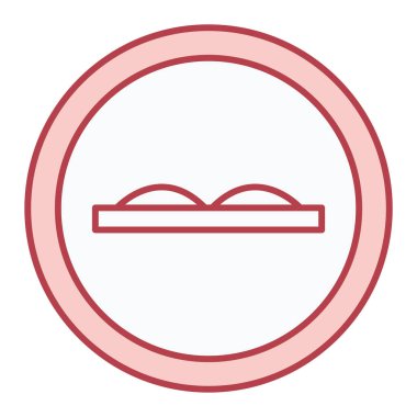 Modern b 'nin vektör illüstrasyonu pasta simgesinden yoksun