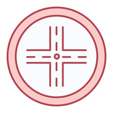 Bir saat simgesinin vektör illüstrasyonu