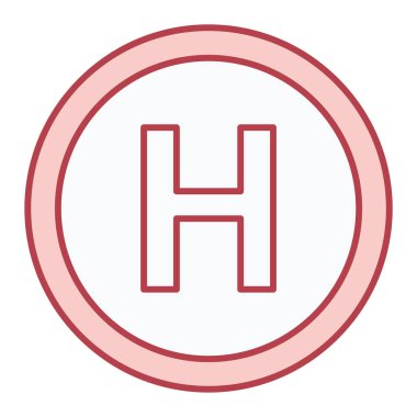 Hastane Simgesi Vektör İllüstrasyonu