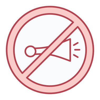 Dumanlı ikon vektör illüstrasyonu yok