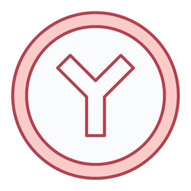 Yol simgesi, vektör illüstrasyonu