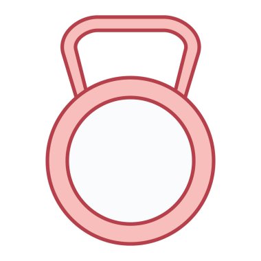 Tek izole nesne ve sembol simgesinin vektör illüstrasyonu