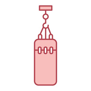 Boks eldiveni ikonu. Beyaz arkaplanda izole edilmiş web tasarımı için spor ekipmanı illüstrasyon kavramı