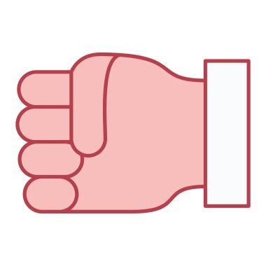 El ele tutuşan megafon ikonu. Web için maske vektör simgelerini yumruklamanın özet çizimi