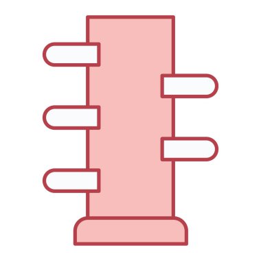 Su borusu simgesi. Web için bira ısıtıcı vektör simgelerinin özet çizimi