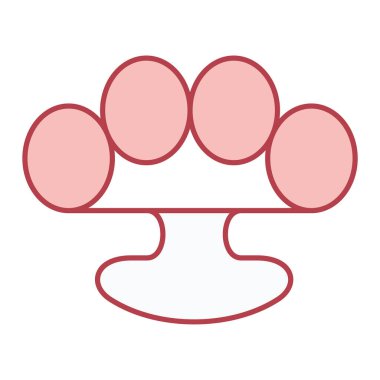 Kalbi olan bir kadının vektör çizimi