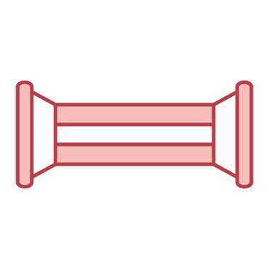 Spot ışığı simgesi. Web için el feneri vektör simgelerinin özet çizimi