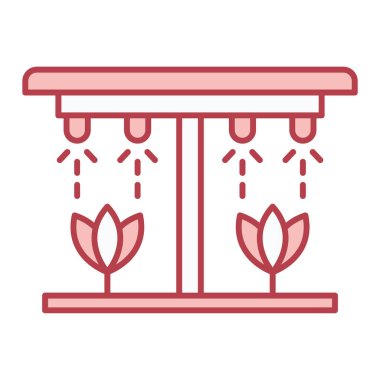 bitki simgesi vektörü. İnce çizgi işareti. izole edilmiş sınır sembolü çizimi