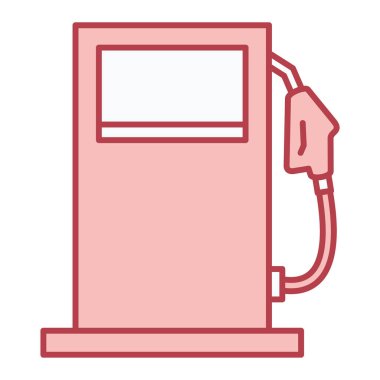 benzinlik ikonu vektör illüstrasyonu