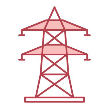 Elektrik santrali simgesinin vektör illüstrasyonu