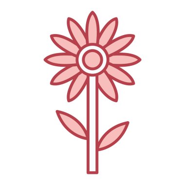 çiçek simgesi vektör illüstrasyonu