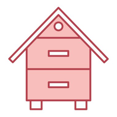 Çiftlik simgesinin vektör illüstrasyonu