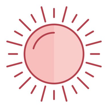 Güneş Simgesi Vektör illüstrasyonu