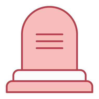 Mezar taşı düz ikon vektör erkek cadılar bayramı