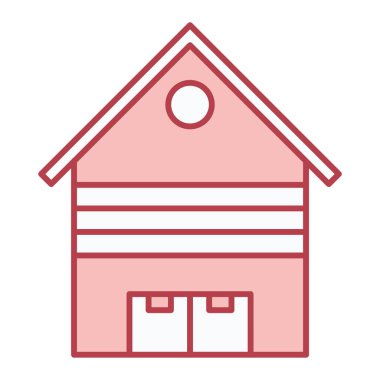 ev binası ikon vektör illüstrasyon tasarımı