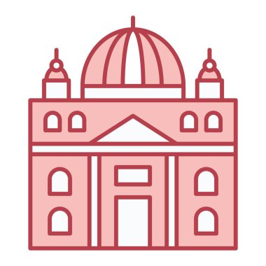 Bir kilise simgesinin vektör illüstrasyonu