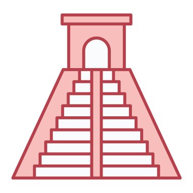 Merdiven ikonu. Beyaz arkaplanda izole edilmiş web tasarımı için merdiven vektör simgelerinin izometriği