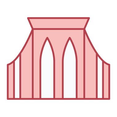 Baş simge. Web için cezaevi çatı vektör simgelerinin düz çizimi