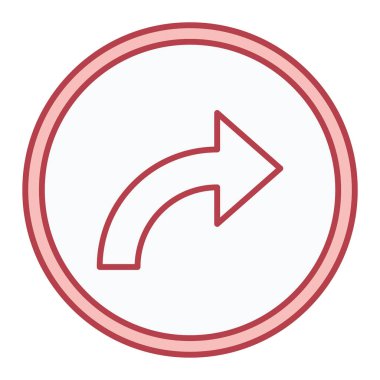 Web, mobil ve infografik tasarım şablonu için ok çizgisi simgesi