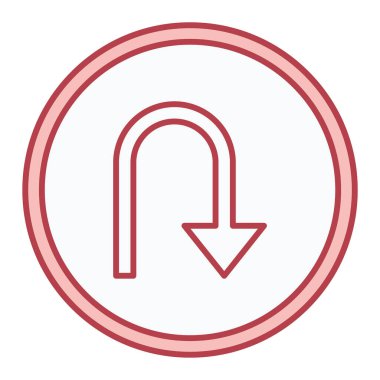 ok simgesini modaya uygun izole edilmiş arkaplanda döndür