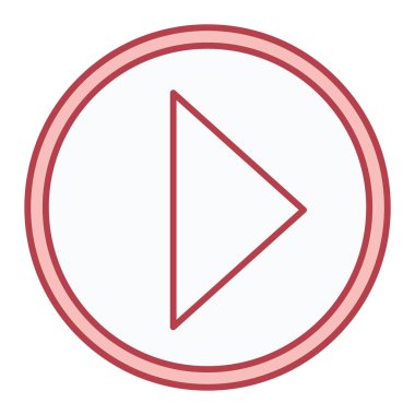 Oynatma düğmesi vektör çizimi