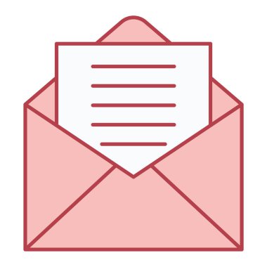 zarf e- posta simgesi vektör illüstrasyon grafik tasarımı