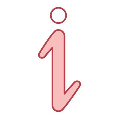 Tek simgenin vektör illüstrasyonu