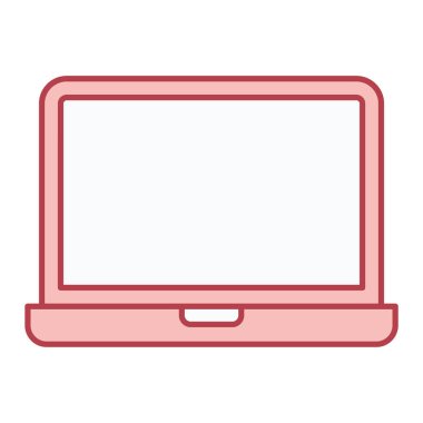 teknoloji ve bilgisayar vektör illüstrasyonlu dizüstü bilgisayar