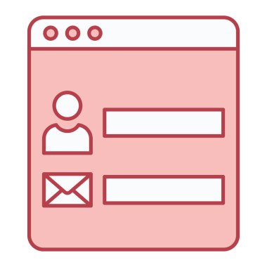 tarayıcı simgesi vektör illüstrasyonu