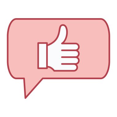 Sohbet kabarcığı vektör illüstrasyonu