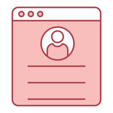 kullanıcı arayüzü simgesi, vektör illüstrasyonu