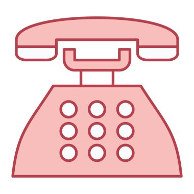 Telefon simgesi. Taslak telefon vektör illüstrasyonu. beyaz arkaplanda izole.